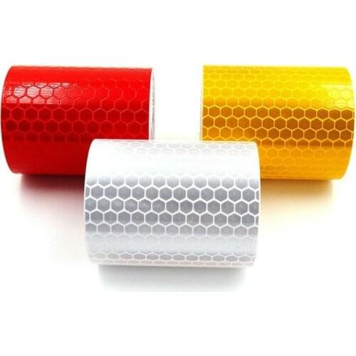100cmx5cm Car Reflective Tape Stickers Road Safety Warning Tape for Bicycle Passers Protection
