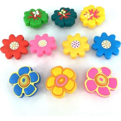 1x Soft Rubber flower Knobs Children Room Cabinet Cupboard Knobs and Handles Kids Knobs Drawer Pulls Furniture hardware