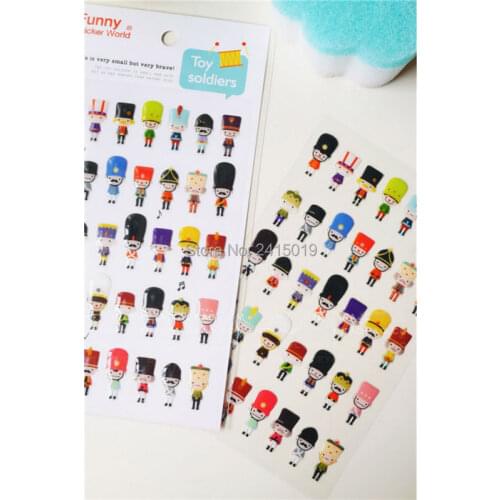 6 sheets vintage Nutcracker Christmas xmas scrapbook stickers cracker greeting card embellishment scrapbooking DIY craft supply