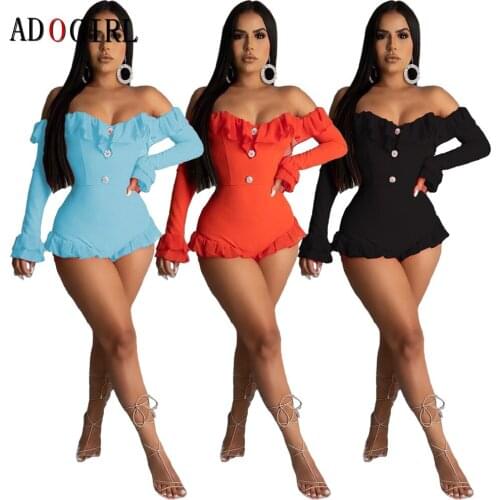 Adogirl Bodysuits For Women With Open Shoulders