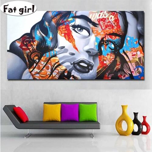 New Diamond Embroidery beauty 5D DIY Diamond Painting Full Square round Diamond Mosaic Graffiti art cross stitch Home Decor