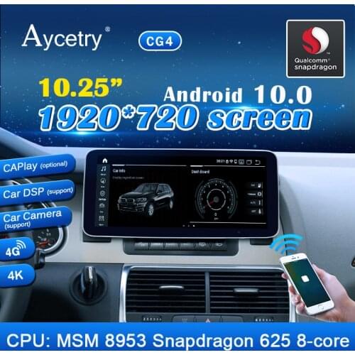 Snapdragon Car RADIO Android 10 For Audi Q7 2005-2009 Multimedia player autoradio GPS Navigation audio stereo bluetooth screen