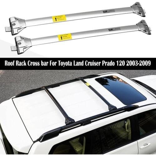Roof Rack For Toyota Land Cruiser Prado 120 FJ120 LC120 2003-2009 Rails Bar Luggage Carrier Bars top Cross bar Racks Rail Boxes