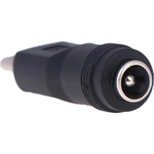 DC Power Adapter Converter 5.5x2.1mm Female Jack to USB Type C Male Connector for Laptop Notebook Computer