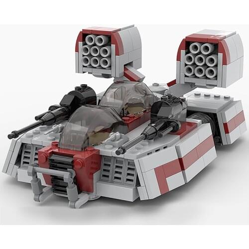 MOC-59836 Military Series Tank AAC-1 Vehicle Aircraft Building Blocks Chariot Arms Bricks Education Toys For Children Gifts