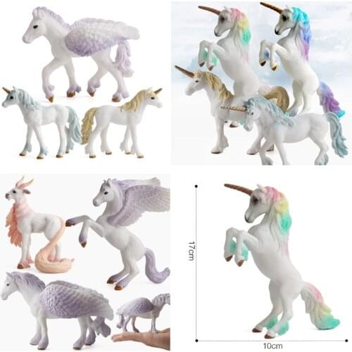 10 Simulation Animal Unicorn Action Figure Model Toy European Myths And Legends Plastic Doll Collectible Furnishing Toy Gift