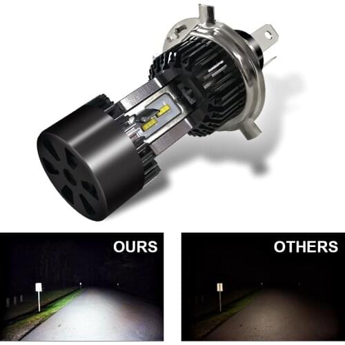 Motorcycle Headlight H4 LED Para Moto Lightings HS1 High Low Dual Beam Light Bulb 30W 3200LM 6000K 12V 24V