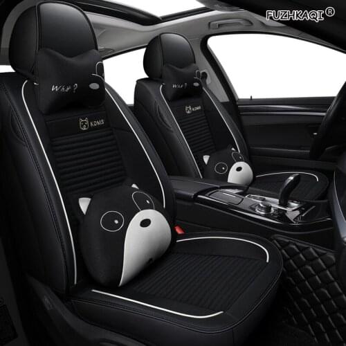 FUZHKAQI flax car seat covers For renault captur duster logan fluence 2013 kadjar megane laguna auto accessories seat covers