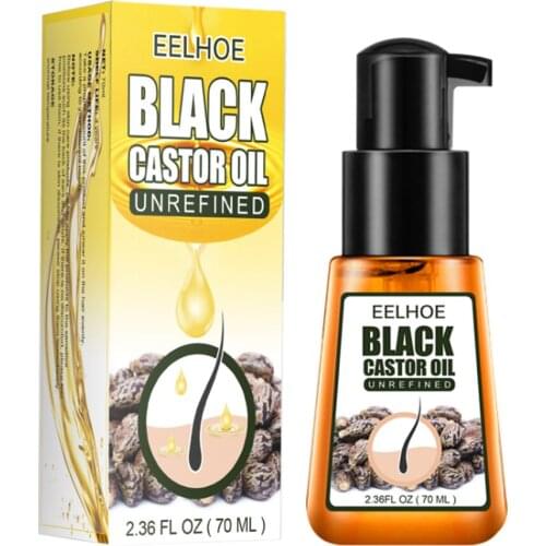 70ml Natural Black Castor Oil Hair Care Treatment Products For Hair Care Essence Serum Nourishing Enhancing Roots Tools