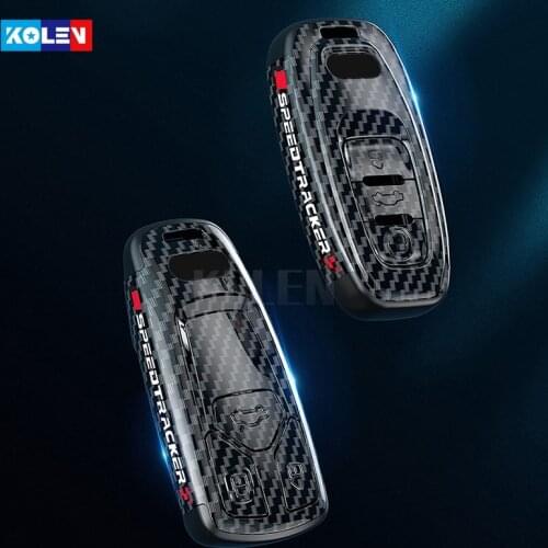 New Carbon Fiber Car Remote Key Cover Case Shell Fob For Audi A1 A3 A6 A5 A8 S4 S5 A4 A7 B9 Quattro Q3 Q5 Q7 A4L 4m TT TTS RS 8S