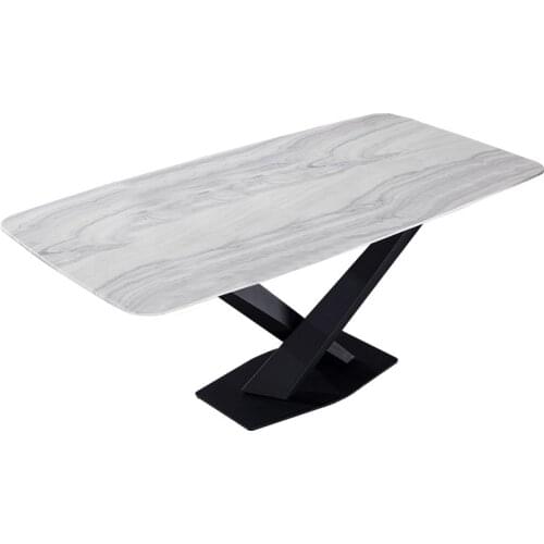 Sandinavia nmarble dining table rectangular dining table and chair combination modern minimalist small apartment home table