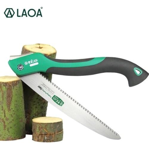 LAOA 10 inch 7T/9T/12T Wood Folding Saw Outdoor For Camping SK5 Grafting Pruner for Trees Chopper Garden Tools Unility Knife