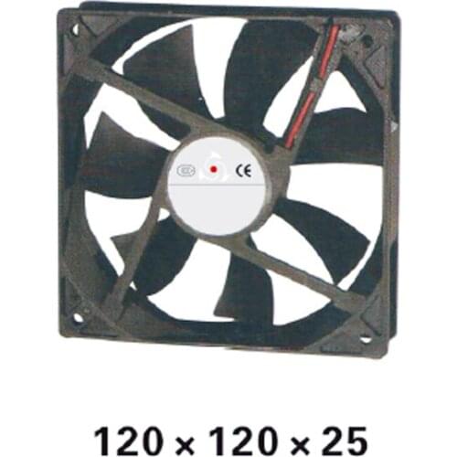 Plastic 120Series DC12V Axial Airflow Fan 120*120*25mm Airflow Ball bearing Cooling Fan for Electric Cabinet XFS12025