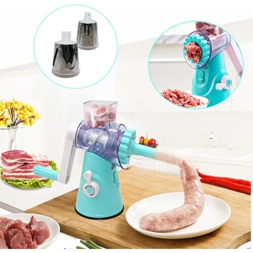 Hand-cranked Meat Grinder Multi-function Hand-crank Vegetable Sausage Mixer For Home Kitchen Make Sausages