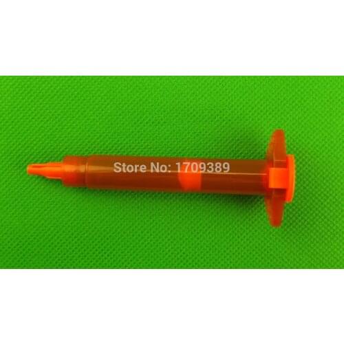 50SETS/LOT,3CC Amber Air Dispense Syringe Barrel 4-piece(barrel+piston+tip cap+end cap),Glue Dispenser Barrel, Liquid Dispenser