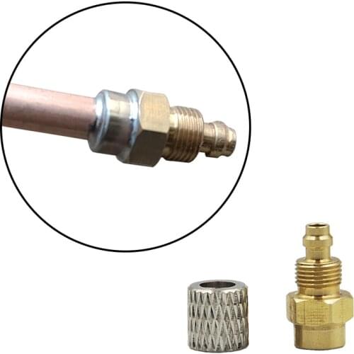 Nozzle Solder Connector for 4mm OD Copper Pipe for Hydraulic Oil Cylinder RC 1/12 Trailer Car Parts