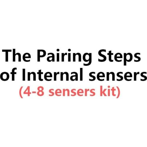 TY588 external sensor and internal sensor pairing steps