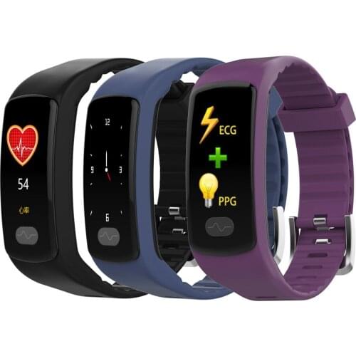 Sweatproof Smart Wristband Fitness Tracker Bluetooth Heart Rate Blood Pressure Monitoring Bracelet SMS Call Reminder