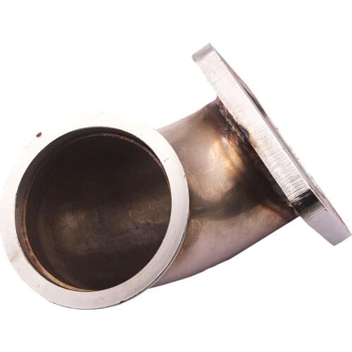 Stainless Steel 3.0" V-Band T3 Turbo Exhaust 90 Degree Elbow Adapter Flange