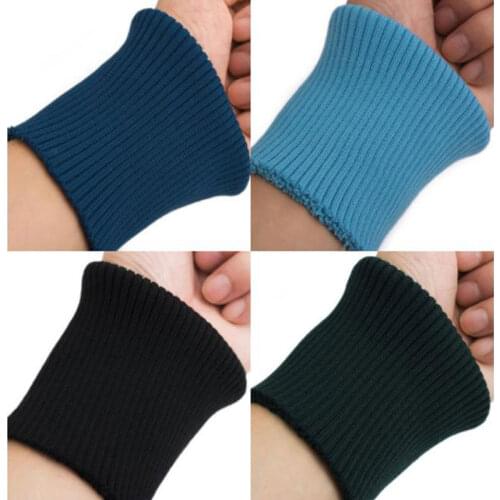 40cm 1PC waWristband Fold Over Elastic Wristband Cuff Pair Jacket Cuffs Trousers Cuff Trim Clothing DIY Sewing Accessories