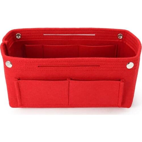 1Pc Multifunction Handbag Cosmetic Organizer Purse Insert Bag Felt Fabric Storage Pouch
