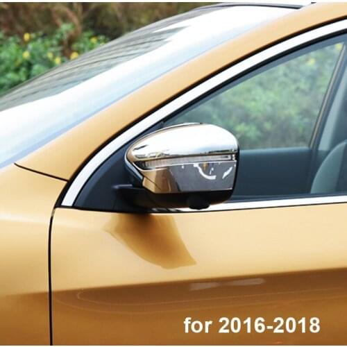 2pcs for Nissan qashqai 2008-2015 2016-2018 rearview mirror cover protection decorates strip