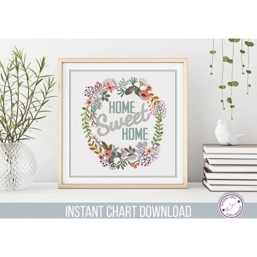 2021 Cheap Home Sweet Home Cross Stitch Kits Embroidery Needlework Sets with 100% Cotton Flosses & Free Shipping for Home Decor