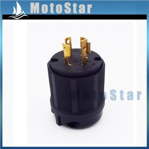 20A L14-20P 4 Prong Gas Gasoline Generator Locking Plug 125/250V UL Approval