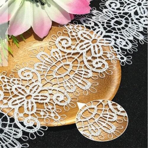Accessories 5.2cm polyester silk ring type water-soluble lace hollow embroidery lace barcode