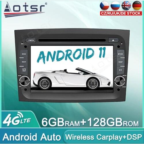Android 11 128GB Car Radio For Fiat Doblo 2016 2017 2018 Audio Multimedia Player GPS Navigation Auto Stereo Head Unit Carplay