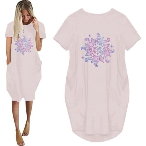 Bewaste Summer Short Sleeve Dresses