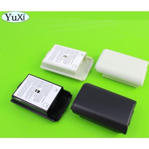 YuXi [100PC/ LOT] Black&White Optional Plastic Battery Pack Battery Cover Case Replacement for Xbox 360 Repair Part