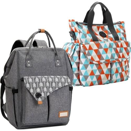 Baby bag Travel bag Backpack Diaper bag Waterproof Multi layers Milk bottle Thermos bag Portable Mummy bag Baby accessories