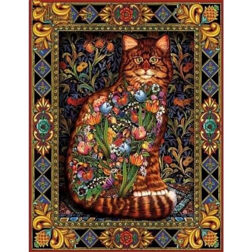 GATYZTORY 5D Diamond Painting Squirrel Animal Diamond Embroidery Cross Stitch Cat New Arrival Mosaic Home Decor