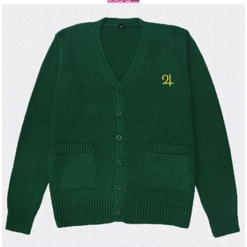 High quality cotton Sailor Moon sweaters women bear embroidery uniform knitting button cardigan female V-neck student sweater