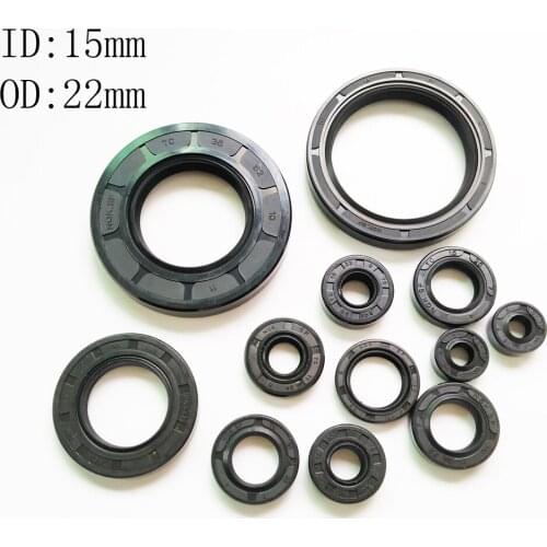 1PCS 15X22X4 15X22X5 15X22X6 15X22X7MMNBR Shaft Skeleton Oil Seal TC Nitrile Rubber Ring Gasket