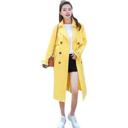 Женские двубортные тренчи Lucky Pocket China At AliExpress