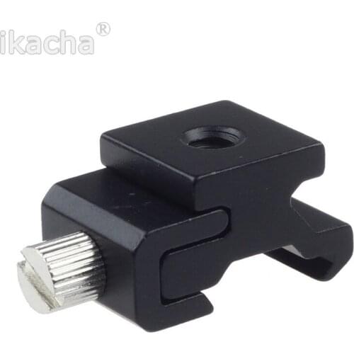 Camera Metal Cold Shoe Hot Shoe Flash Bracket Mount Adapter With 1/4 Tripod Screw To Light Stand Tripod Camera Accessories