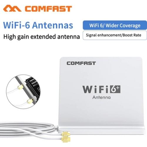 Powerful Wifi 6 High Gain 4dbi Dual frequency Dual Band 2.4+5 Ghz SMA omnidirectional 1.5M extension base antenna for AX200 Rout