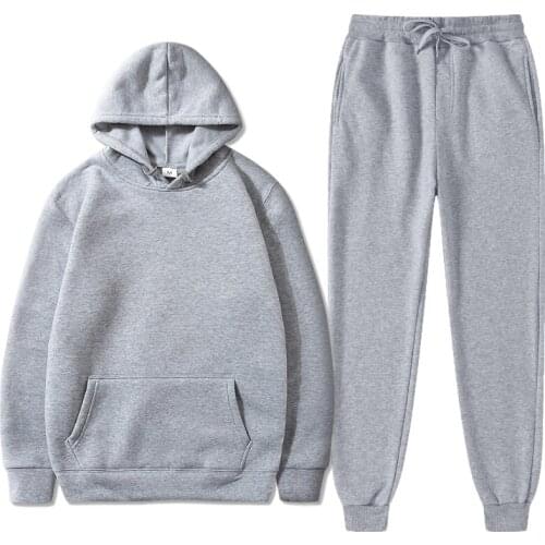 Mens /Women Sets Hoodies+Pants Hooded Sweatshirt Sweatpants Fashion Slim Fit Men Set Hoodie Pant Hip Hop Pullover Hoody