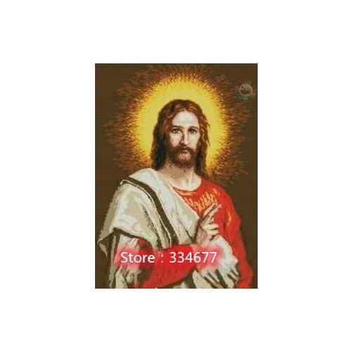 Christian jesus Sewing kit Top Quality Embroidery Needlework 14CT Unprinted Art Cross Stitch Kits DIY Handmade Decor