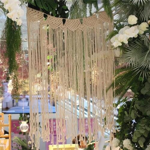 Hand-Woven Wall Hanging Room Decoration Tapestry Pendant Macrame Gorgeous Tassel Crafts Home Decor Bohemian Wedding Outdoors
