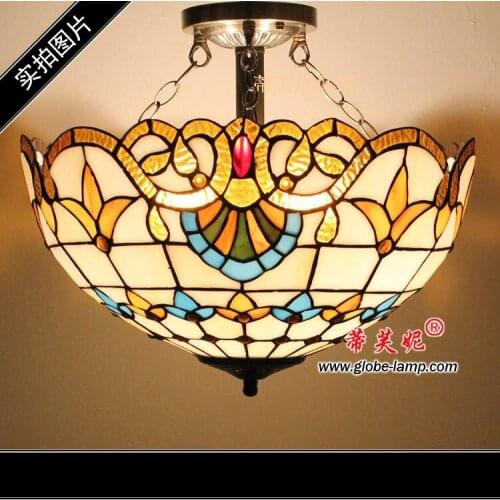 Tiffany Bohemia europe style Pendant Lights for dining bed room Mediterranean Sea Pendant lamp luminaires suspendus lustre