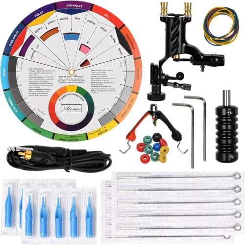 Professional Electric Tattoo Machine Rotary Makeup Shader Liner Wheel Card Paper Suitable for mixing colors, paints, tattoos