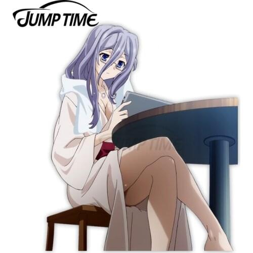 Jump Time 13 x12.1cm For Date a Live Murasame Reine Decal Windshield Windows Car Stickers Motor Anime Waterproof Car Assessoires