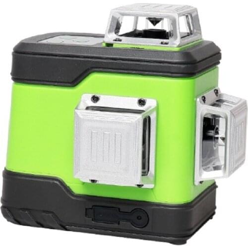 Huepar 3D Cross Line Self-Leveling Laser Level 3x360 Green Beam Three-Plane Leveling & Alignment Laser Tool with Li-ion Battery