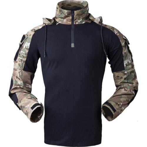 Tactical Frog Suit Cotton And Polyester Blended Fabric Hooded Outdoor Hiking Camping Climbing Trekking Training Unisex Clothes