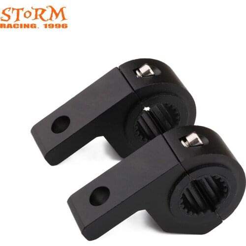 Motorcycle Universal 22MM Spotlight Bracket Clamp Mount Bull Bar Bumper LED Lighting For Dirt Bike
