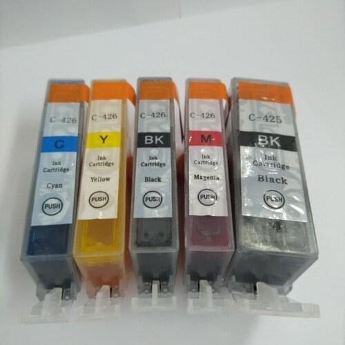 Vilaxh 5pcs/lot PGI-425 CLI-426 ink cartridges PGI 425 CLI 426 pixma ip4840 ix6540 mg5140 mg5240 mg6140 mg8140 mx884 printer