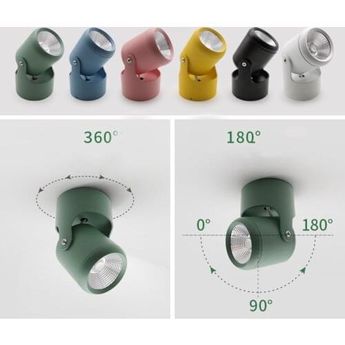360 Degree Rotatable LED Ceiling Lamp Spot Light Downlight Surface Mounted 10W 15W Adjustable Rotating indoor wall Light